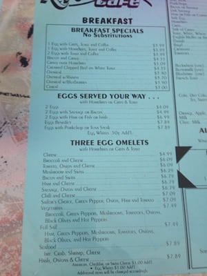 Pat’s Riverfront Cafe menu 3